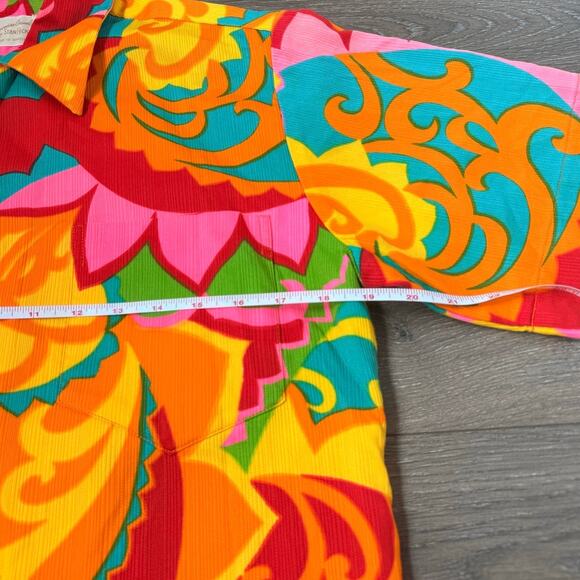 VINTAGE RARE 60s HAWAIIAN CASUALS BY STAN HICKS SHIRT ALOHA SURF LUAU ABSTRACT - Picture 7 of 7